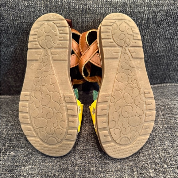 Carter's Vibrant Yellow and Green Pineapple Sandals/size 13 - Picture 10 of 11